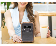 Denver Radio retro DAB+/FM Denver DAB-48 drewno+szary front - 1535079 - zdjęcie 7